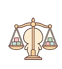 Une balance représentant la Juste mesure